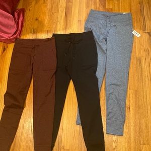 Three High-Waisted CozeCore Jogger Leggings for Women